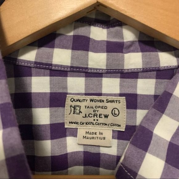 J.Crew 100% Cotton Men's Plaid Classic Button Down Shirt Large long sleeve L - Picture 2 of 11